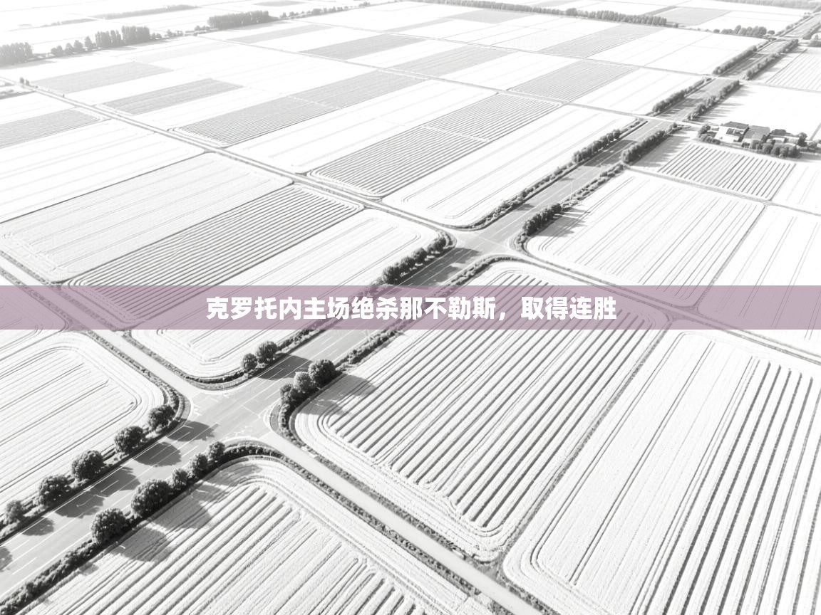 开云体育app-克罗托内主场绝杀那不勒斯,取得连胜